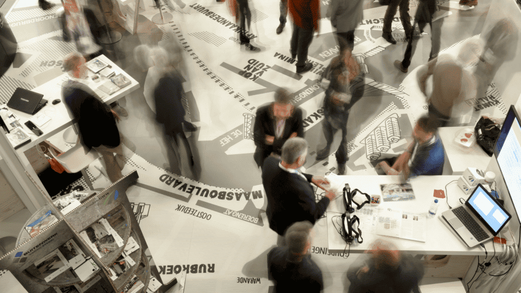 Expofloor vloer met eigen print banner